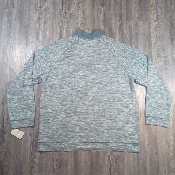 Tommy Bahama Men's XL Heather Green Pullover 1/4 Zip Sweater Sweatshirt NWT - Picture 9 of 14